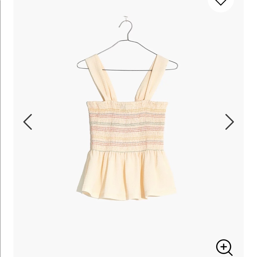 COPY - COPY - Madewell x Texture & Thread Rainbow Smocked Tank